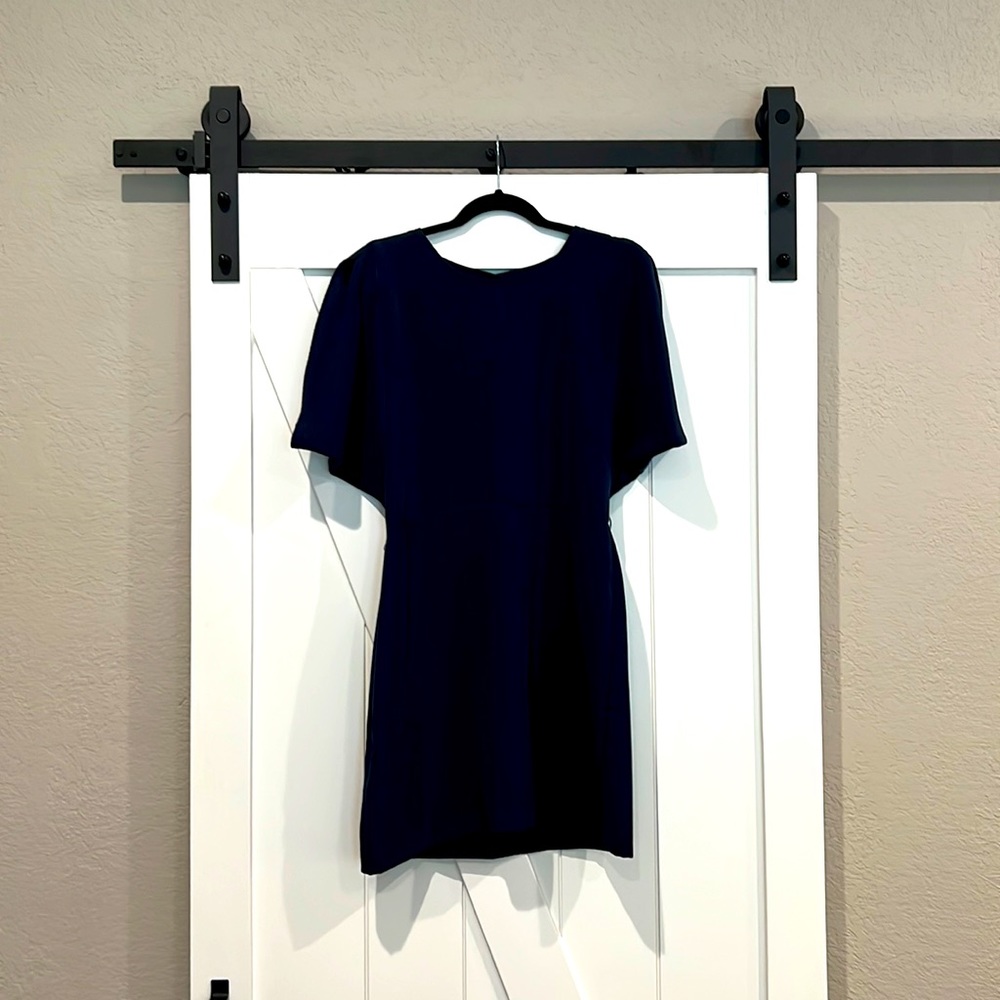 Navy open back BCBGENERATION dress. SIZE 8.